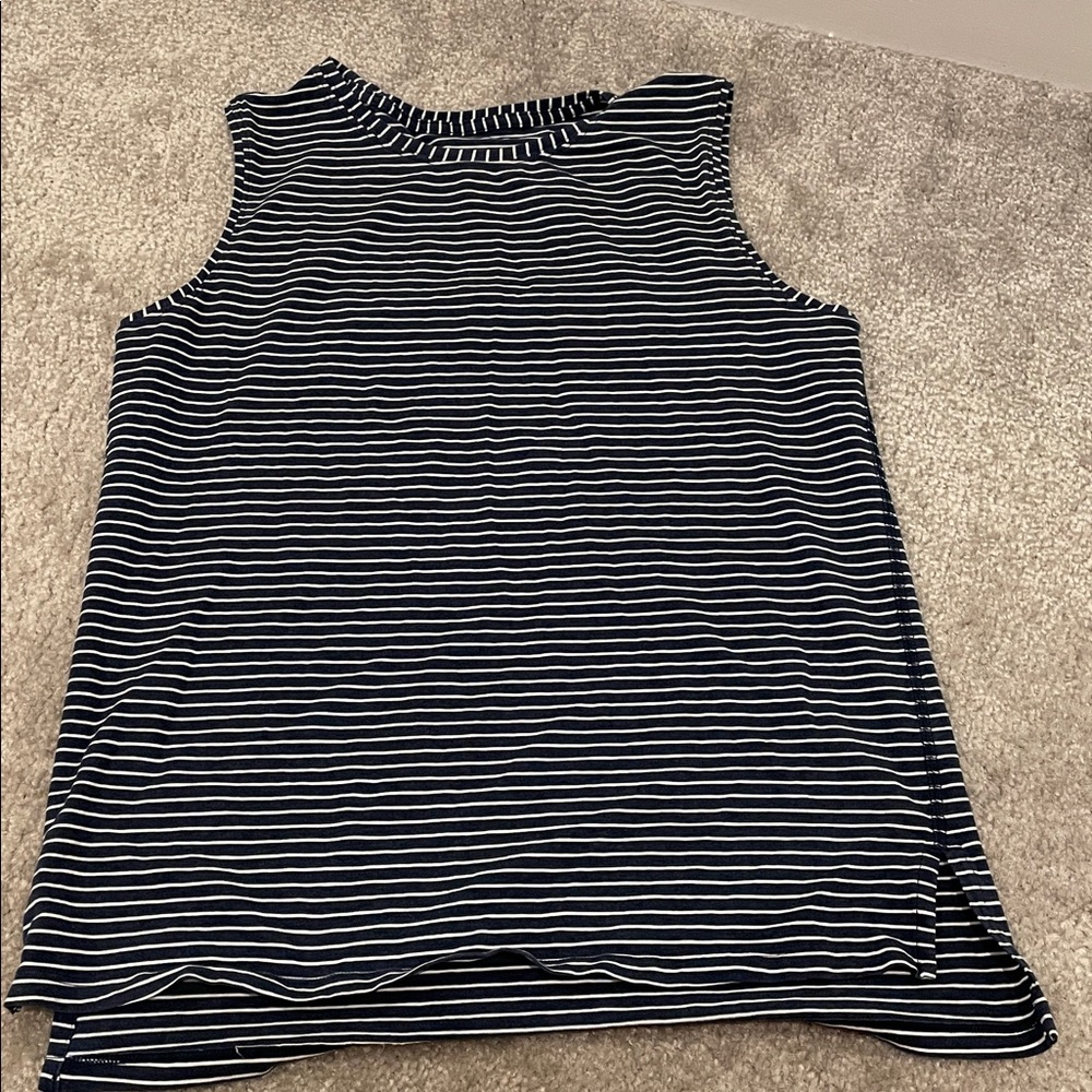 Striped Sleeveless loose fitting top